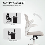 Ergonomic Mesh Office Chair with 4D Lumbar Support, Swivel Desk Chair with Flip-up Armrests, Tilt Function