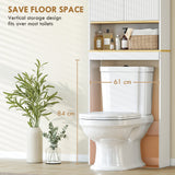 Over the Toilet Storage Shelf Adjustable Shelf Over the Toilet Storage Cabinet for Bathroom