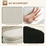 Storage Ottoman with Lift-Up Lid and Steel Legs, 45 Inches Sherpa Fleece Storage Chest for Living Room