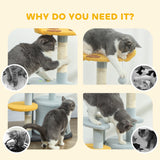 Cat Tree for Indoor Cats, 31.5 inch Cat Tower with Plush Perch