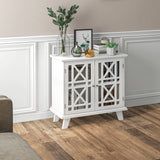 Storage Cabinet with Fretwork Doors and Shelf