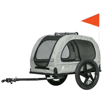 Dog Bike Trailer with Mesh Windows, for Small Medium Dogs Travel