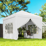 10'x10' Outdoor Pop Up Party Tent Wedding Gazebo Canopy with Carrying Bag (