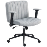 Criss Cross Chair with Flip-up Armrests, Wheels, Wide Office Chair with Adjustable Height