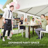 20' x 13' Party Tent, Outdoor Party Wedding Tent with 4 Removable Sidewalls