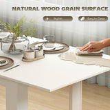 Modern Extendable Dining Table, 55.1 x 31.5 in, for 6-8 People