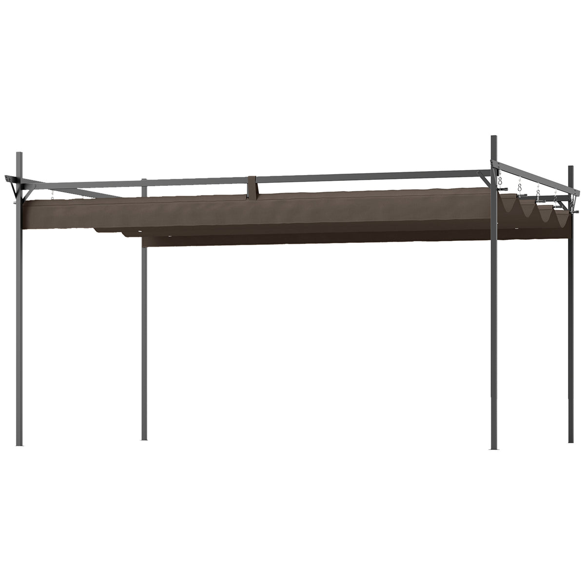 10' x 10' Outdoor Gazebo, Free Standing Metal Pergola Kit
