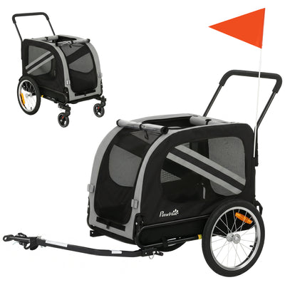 Dog Bike Trailer, 2-in-1 Dog