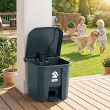 Dog Poop Outdoor Garbage Bin, 8 Gal Pet Waste Garbage Can with Lid and Pedal