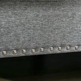 Stylish Midback Double Sofa with Sponge Padding, 2 Seater Sofa Couch, with Rubber Wood Leg