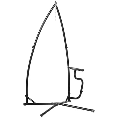 Hammock Chair Stand Only, Metal C-Stand for Hanging Hammock Chair with Tray for Indoor