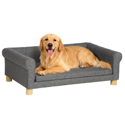 Modern Pet Sofa Cat or Medium Large Dog Bed W/ Removable Seat Cushion