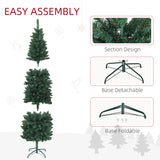 Sapin de Noël artificiel crayon de 6 pi avec 479 pointes de branche et base en acier