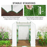 Serre accessible avec 3 étages, serre de jardin avec porte relevable et fenêtres à mailles, 140 x 213 x 190 cm