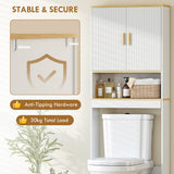 Over the Toilet Storage Shelf Adjustable Shelf Over the Toilet Storage Cabinet for Bathroom