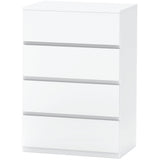 Commode 4 tiroirs unité de rangement autoportante