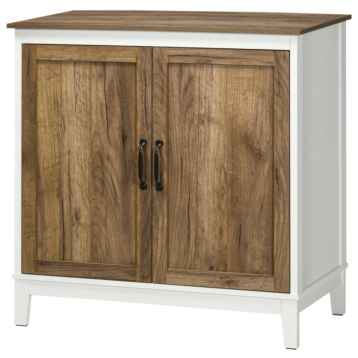 Farmhouse Sideboard, Storage Cabinet with 2 Doors and Shelves Kitchen, 30.9