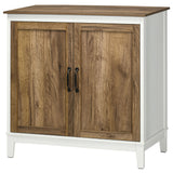 Farmhouse Sideboard, Storage Cabinet with 2 Doors and Shelves Kitchen, 30.9