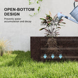Galvanized Raised Bed, 8' x 4' x 1' Metal Planter Box, Outdoor Garden Box with Open Bottom for Flower Herb Vegetable