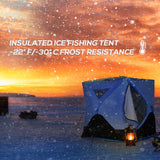 4-Person Pop-up Ice Fishing Tent, for Low-Temp -22℉