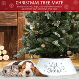 Metal Christmas Tree Collar, 26 Inch Round Christmas Tree Ring for Home Holiday Decoration