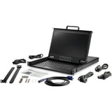 StarTech.com RKCONS17HD Console KVM 17,3 po 1080p montable sur bâti 1U, 1 port, VGA + USB