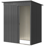 5.2' x 3.5' Outdoor Storage Shed, Easy to Assemble Metal Garden Shed
