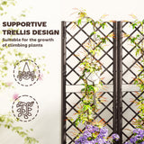 Raised Garden Bed with Trellis