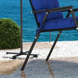 2-Piece Back Seat Cushion Replacement, Outdoor Patio Chair Cushions Set with Ties