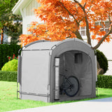 Bike Storage Shed Tent, Portable and Waterproof with 210D Oxford Fabric and Carry Bag for 3-4 Bicycles