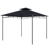 10' x 10' Gazebo, Soft Top Outdoor Gazebo with 2-Tier Roof, Metal Frame