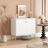 Sideboard, Modern Buffet Cabinet, Coffee Bar Cabinet with Fluted Doors and Adjustable Shelf