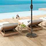 26 lbs Resin Round Patio Umbrella Base, Umbrella Stand Base