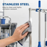 Cleaning Rolling Janitor Cart with Locking Wheels Cleaning Cart with Integrated Drip Tray 4 Casters
