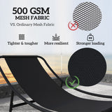 Outdoor Patio Rocking Chair with Cushion, Steel Frame Balcony Chair with Mesh Deep Seat for Porch
