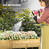Wooden Raised Garden Bed Planter, Large Elevated Planter Box with Legs
