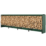 Firewood Rack with Waterproof Cover, 500 kg Log Storage Holder with Steel Chains, 142