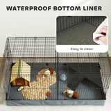 Guinea Pig Cage with Removable Top, 2 Separate Area