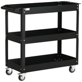 3 Tier Rolling Tool Cart with Wheels, 330 LBS Capacity Heavy Duty Utility Cart, Mobile Service Cart for Garage