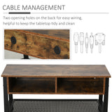 Industrial TV Stand, TV Console Table for TV up to 45'' Flat Screen