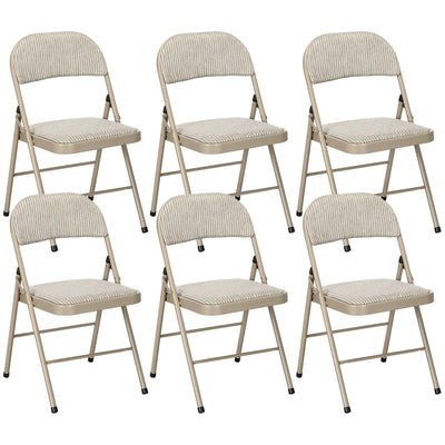 Ensemble 6 Chaises Métal Pliables