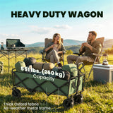 130L Folding Garden Cart with Wheels