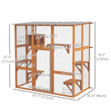 Grand catio extérieur avec toit imperméable