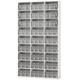 Media Storage Cabinet, 9-Tier DVD Shelf with 21 Adjustable Shelves, Holds 835 CDs, 500 DVDs or 640 Blu-rays