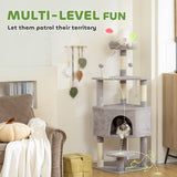 Arbre à chat 54 pouces avec grand condo