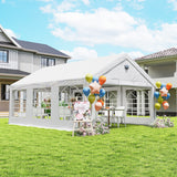 20' x 13' Party Tent, Outdoor Party Wedding Tent with 4 Removable Sidewalls
