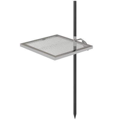 Swivel Campfire Grill, 360° Adjustable Heavy Duty Chrome-Plated Steel Campfire Cooking Grate