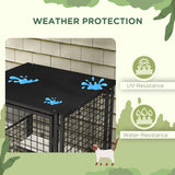 Cat Cage Multi-Level Catio Steel Outdoor Cat Enclosure w/ UV-and Water Resistant Cover, 5 Platforms