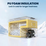 12 Volt Car Refrigerator, 12/24V DC and 100-240V AC, -4-68 ℉