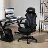 Gaming Chair, Ergonomic Computer Chair with Footrest, Headrest, Recliner Swivel Seat with Adjustable Height